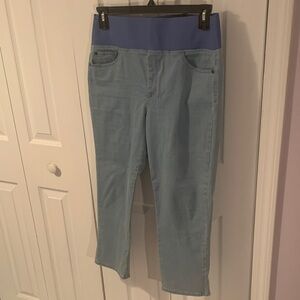 Foxcroft Light Blue Ankle Jeans
